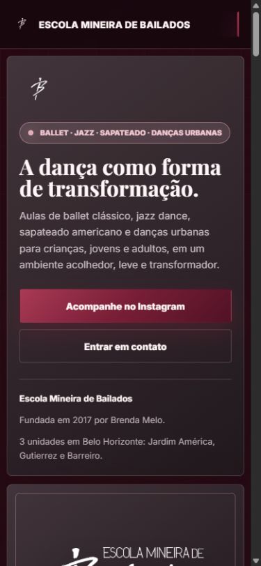 Escola Mineira de Bailados em celular