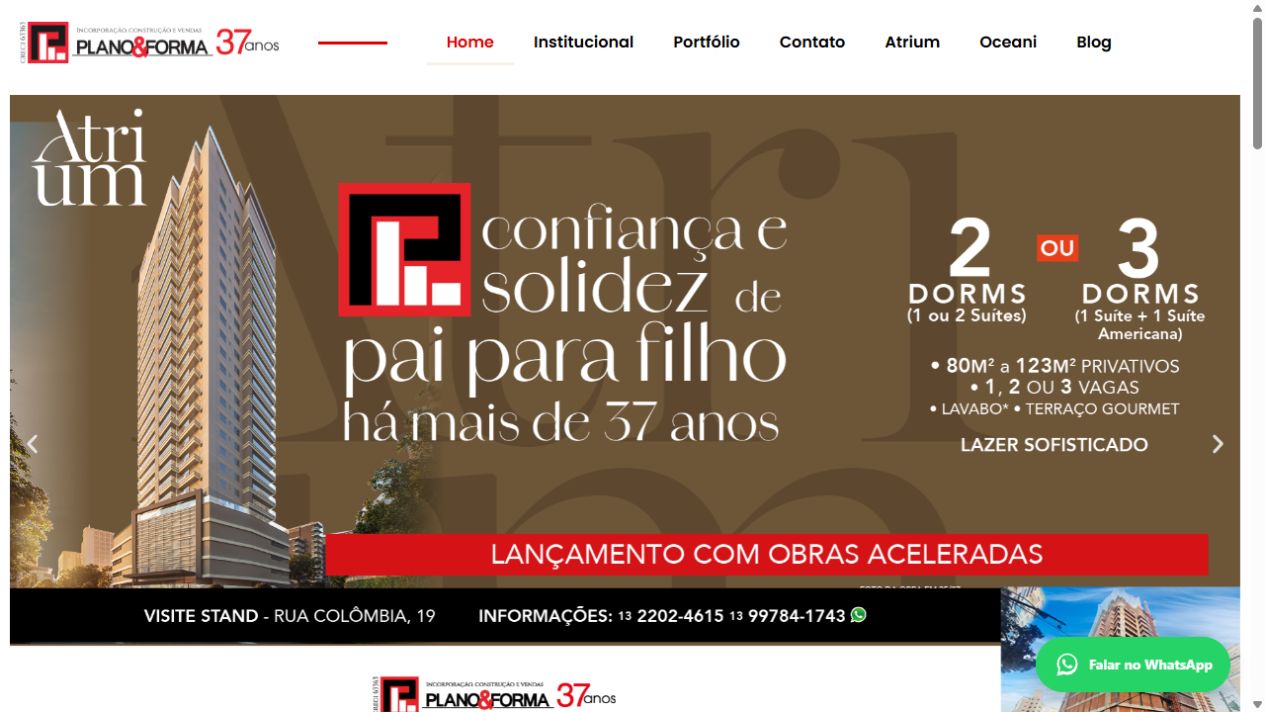 Plano & Forma em tablet